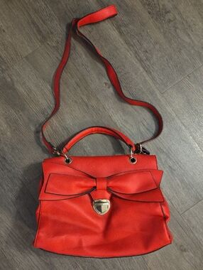 ALDO • Cute Big Red Bow Accent Bag With Crossbody Attacher Strap